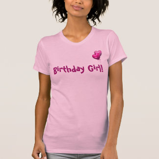 T-shirt Ballons roses, fille d'anniversaire !