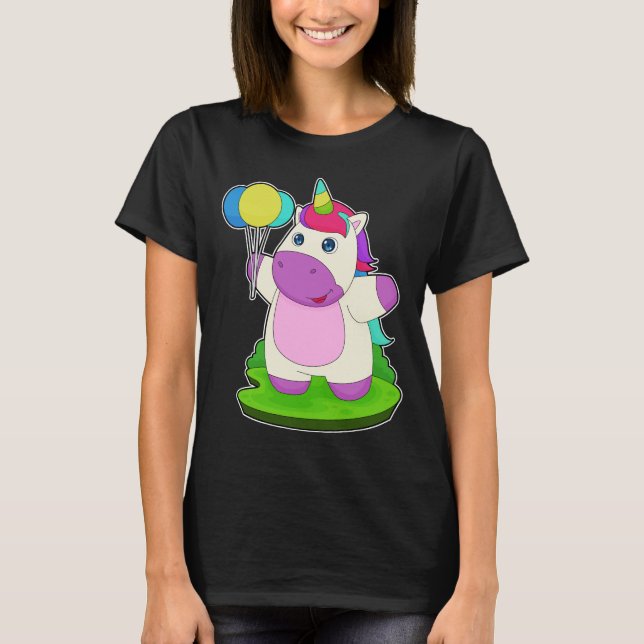 T-shirt Ballons Unicorne (Devant)