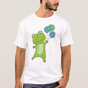 T-shirt Ballons verts grenouille Animaux amusants Enfants