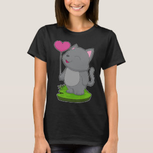 T-shirt Balloon Coeur de chat
