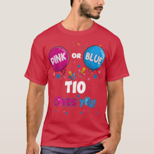 T-shirt Balloon rose ou bleu Tio vous aime Genre Révéler P