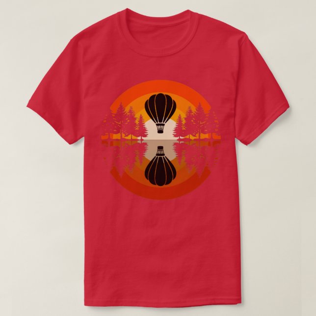 T-shirt Ballooniste à ballon à air chaud 2 (Design devant)
