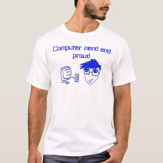 T-shirt Ballot d'ordinateur et dessus fier