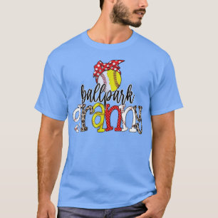 T-shirt Ballpark Granny Leopard Baseball Softball Granny M