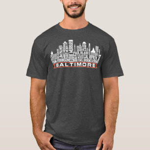 T-shirt Baltimore Baseball Team All Time Legends Baltimore
