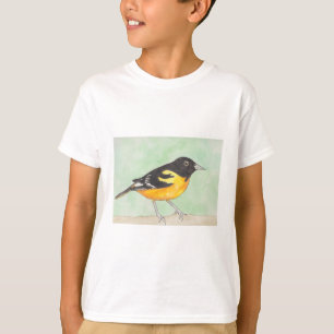 T-shirt Baltimore Oriole aquarelle peinture d'oiseau
