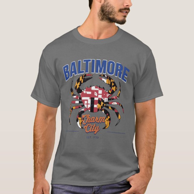 T-shirt baltimore ville de charme 1 (Devant)