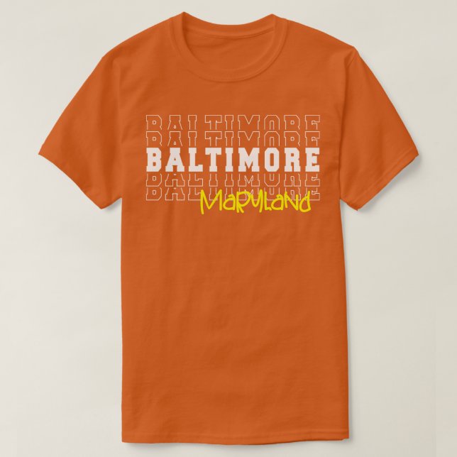 T-shirt Baltimore ville Maryland Baltimore MD (Design devant)