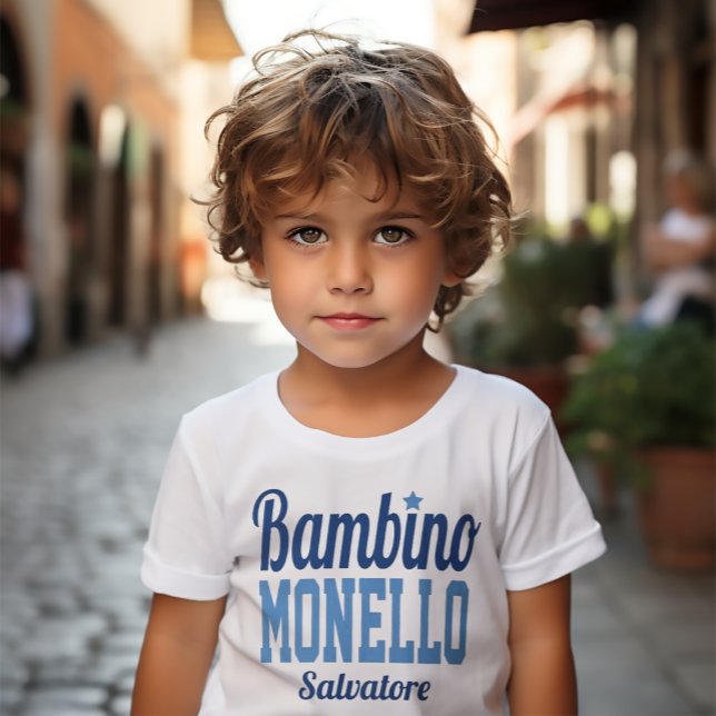 T-shirt Bambino Monello drôle Italien petit garçon (Bambino Monello (Italian for Bratty Little Boy)
Tee)