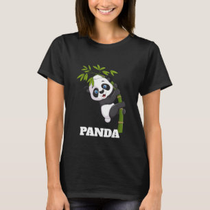 T-shirt Bamboo Buddy Pendu avec mon Snack Panda Peekaboo