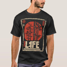 Bamboo Life Japonais Red Sun Zen Art