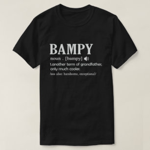 T-shirt Bampy Définition Drôle Signifiant Cool Grandpa Cad