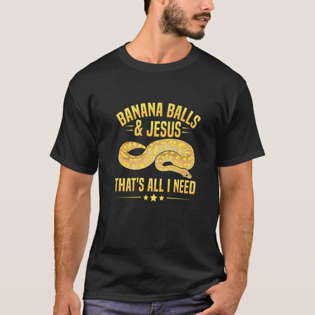 T-shirt Banana Ball Python for a Ball python breeder   (Devant)
