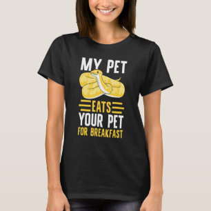 T-shirt Banana Ball Python My Pet Mangez votre animal de c