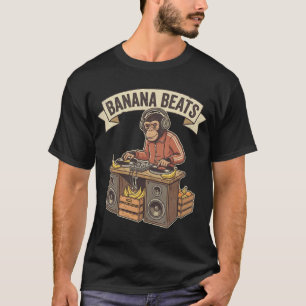 T-shirt Banana Beats DJ Singe Dessin Animé