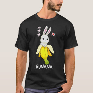 T-shirt Banana Bunny Lapin Pun Bunana Animal Fruit