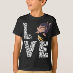 T-shirt Banana Lover Funny Singe Tropical Summer Fruit Lo