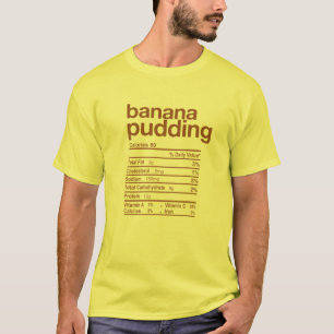 T-shirt Banana Pudding Nutrition Facts Drôle Thanksgiving