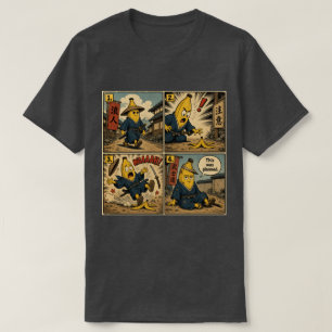 T-shirt Banana Ronin Slip — Bande dessinée drôle de Bushid