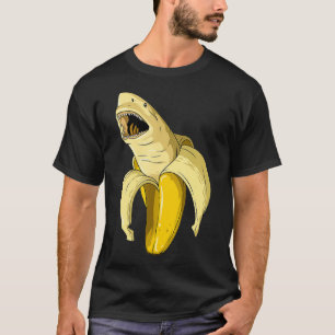T-shirt Banana Shark Banana Theme Party requin Partie à t