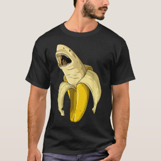 T-shirt Banana Shark Banana Themed Party Shark Themed