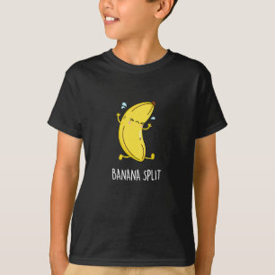 T-shirt Banana Split Funny Danser Banana Pun Dark BG