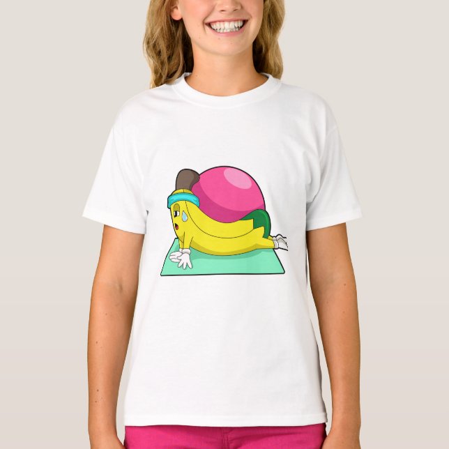 T-shirt Banane au yoga Fitness (Devant)