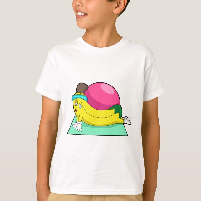 T-shirt Banane au yoga Fitness (Devant)