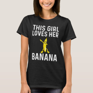 T-shirt Banane cool Pour Filles Enfant Dabbing Jaune Sweet