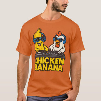 T-shirt Banane de poulet amusante