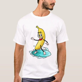T-shirt Banane de surf jaune