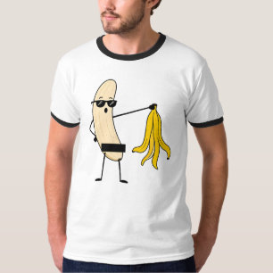 T-shirt Banane Déshabillée – Striptease de Banane Drôle