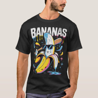T-shirt Banane Drôle Baseball Drip Jeunesse Garçons Filles