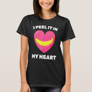 T-shirt Banane Je L'Épluche Dans Mon Coeur Végétarien Végé