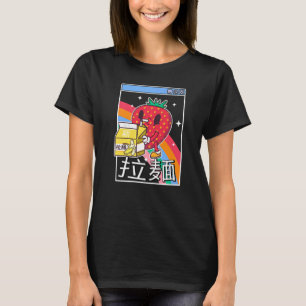 T-shirt Banane Lait fraise Arc-en-ciel numérique style Jap