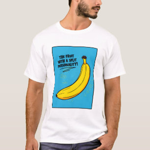 T-shirt Banane : Le fruit avec une personnalité divisée !