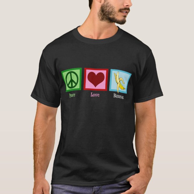 T-shirt Bananes d'amour de paix (Devant)