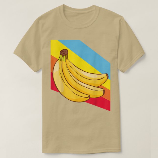 T-shirt Bananes Fruit Food Vegetarian Vegetarian (Design devant)