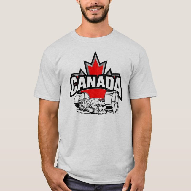 T-shirt Banc à presse 2 du Canada d'équipe (Devant)