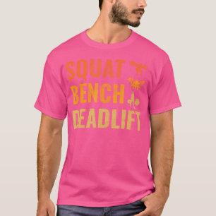 T-shirt Banc de squat Développé couché Vintage haltérophil