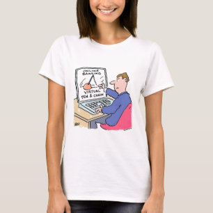 T-shirt Bancaire en ligne Humour Funny Bank Cartoon client