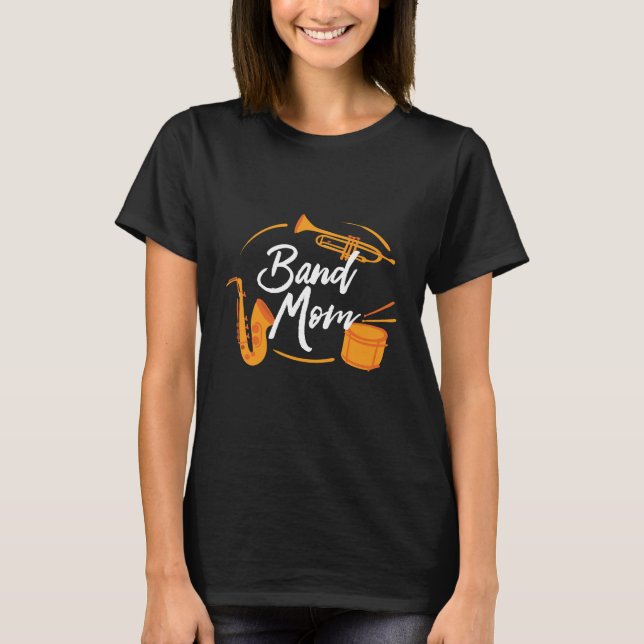 T-shirt Band Maman Funny School Marching Band (Devant)