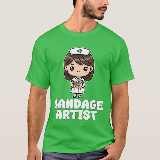 T-SHIRT BANDAGE ARTIST NURSE GIFT (Devant)