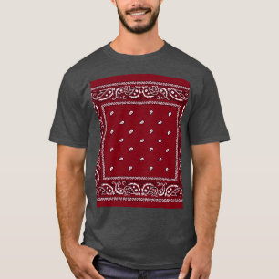T-shirt Bandana Burgundy Graphic 