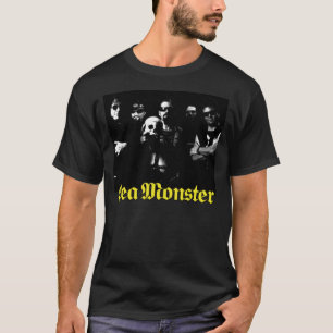 T-shirt Bande avec logo crâne et monstre de mer (chemise n