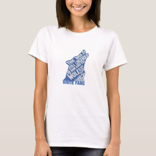 T-shirt Bande blanche de Jack London Citation du livre ble
