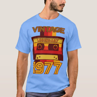 T-shirt Bande Cassette Légendaire Rétro Vintage 1977