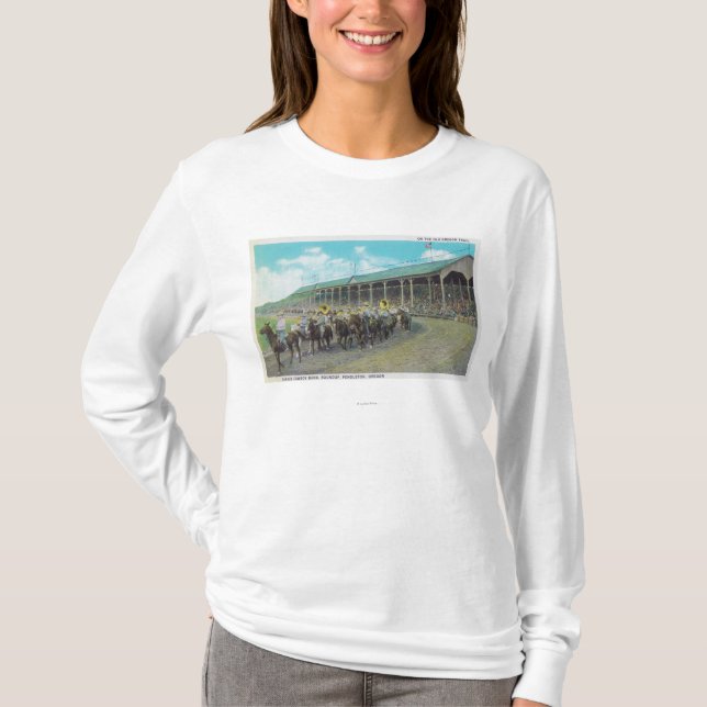 T-shirt Bande célèbre de cowboy au rassemblement (Devant)
