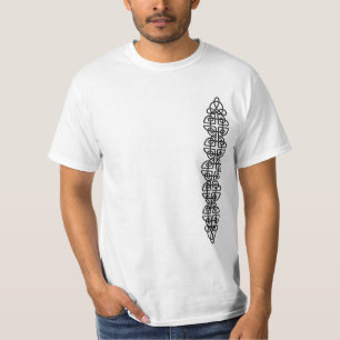 T-shirt Bande celtique de noeud en métal vertical