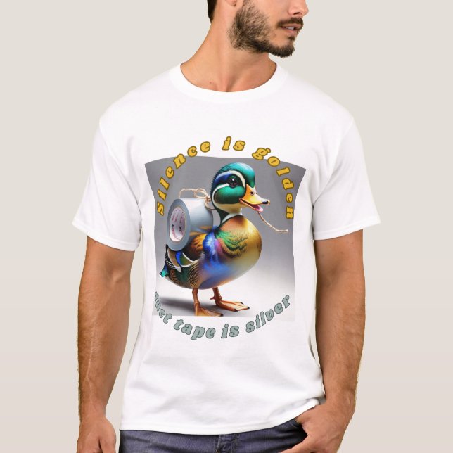 T-shirt Bande de canard transportant des canettes (Devant)
